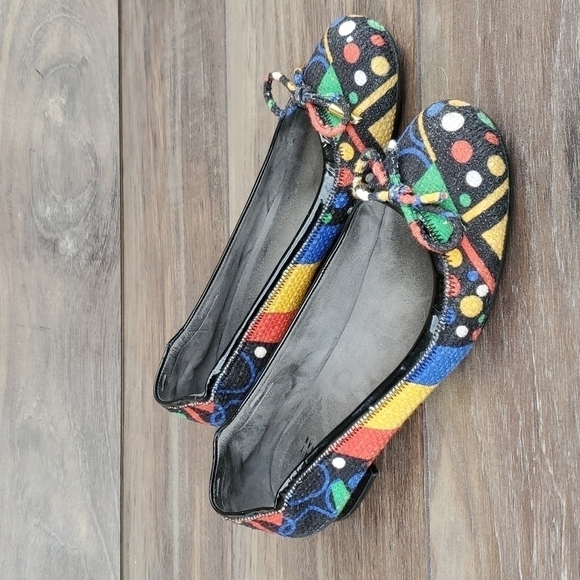 Stuart Weitzman women multi color ballet flat shoes sz 7M - Picture 2 of 12